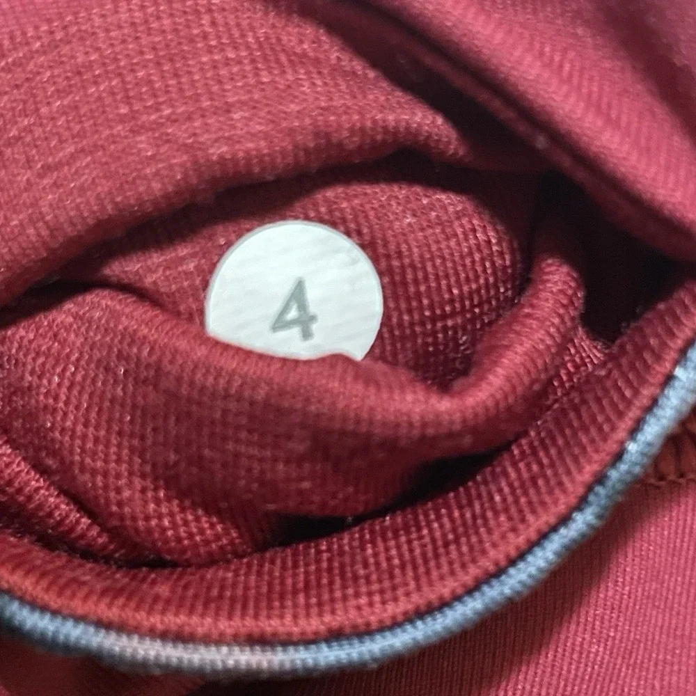 Lululemon Align High-Rise Crop HR Pant Leggings Womens 4 X 28‎ Red Gym Run Yoga